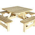 Picknicktafel Vierkant