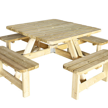 Picknicktafel Vierkant