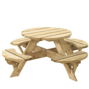 Kinderpicknicktafel rond Jimmy